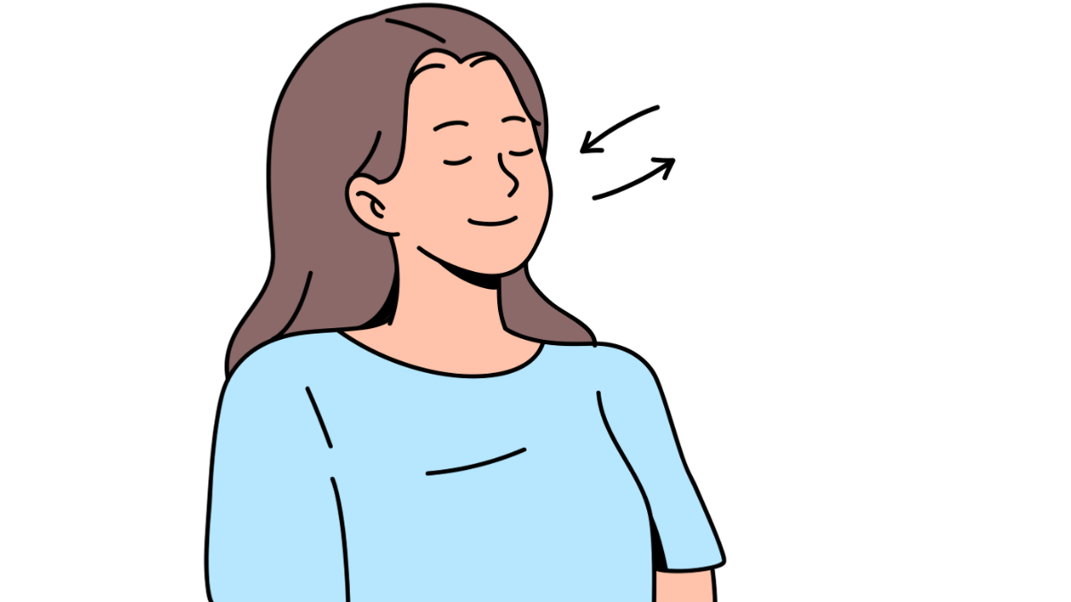 呼吸筋を使う人間の動作、呼吸を表している