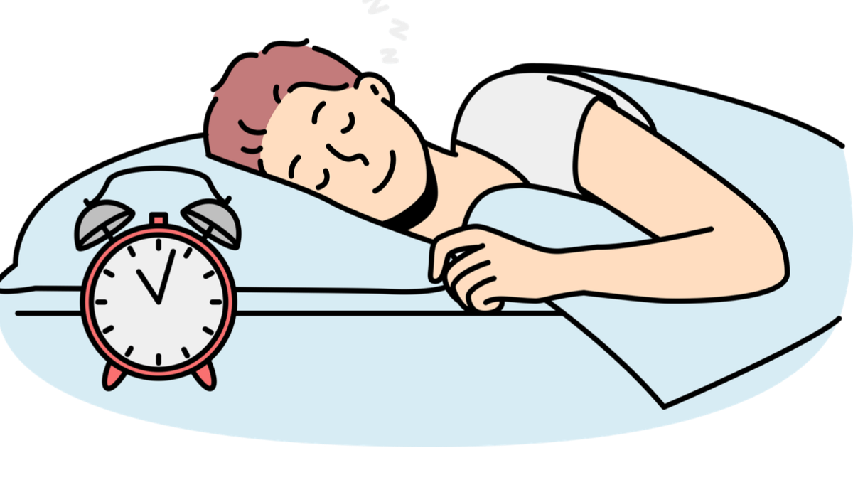 睡眠をとっている図